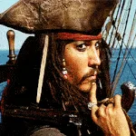 Johnny Depp as Captain Jack Sparrow Johnny Depp as Captain Jack Sparrow
