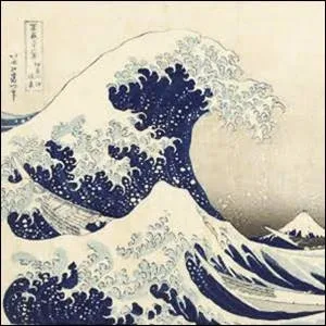 Hokusai's Great Wave off Kanagawa - a Japanese ukiyoe print of a big, cresting, blue and white wave Hokusai's Great Wave off Kanagawa - a Japanese ukiyoe print of a big, cresting, blue and white wave