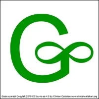 The Gaias symbol - a green letter G with an infinity sign The Gaias symbol - a green letter G with an infinity sign